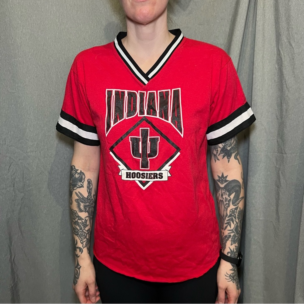 Indiana Hoosiers Red V-Neck T-Shirt